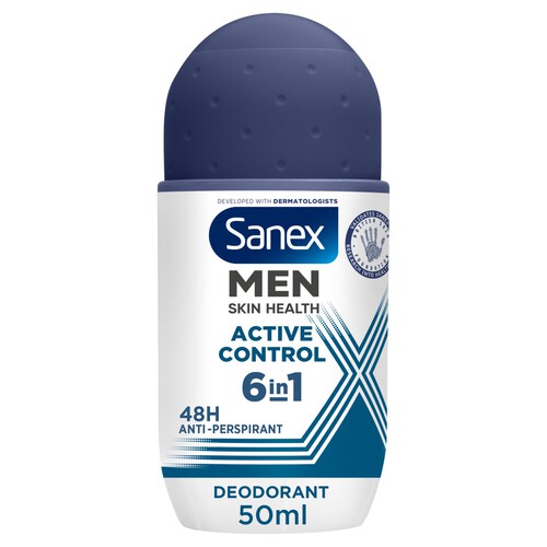 Sanex Men Active Control Antiperspirant Roll On Deodorant 48H