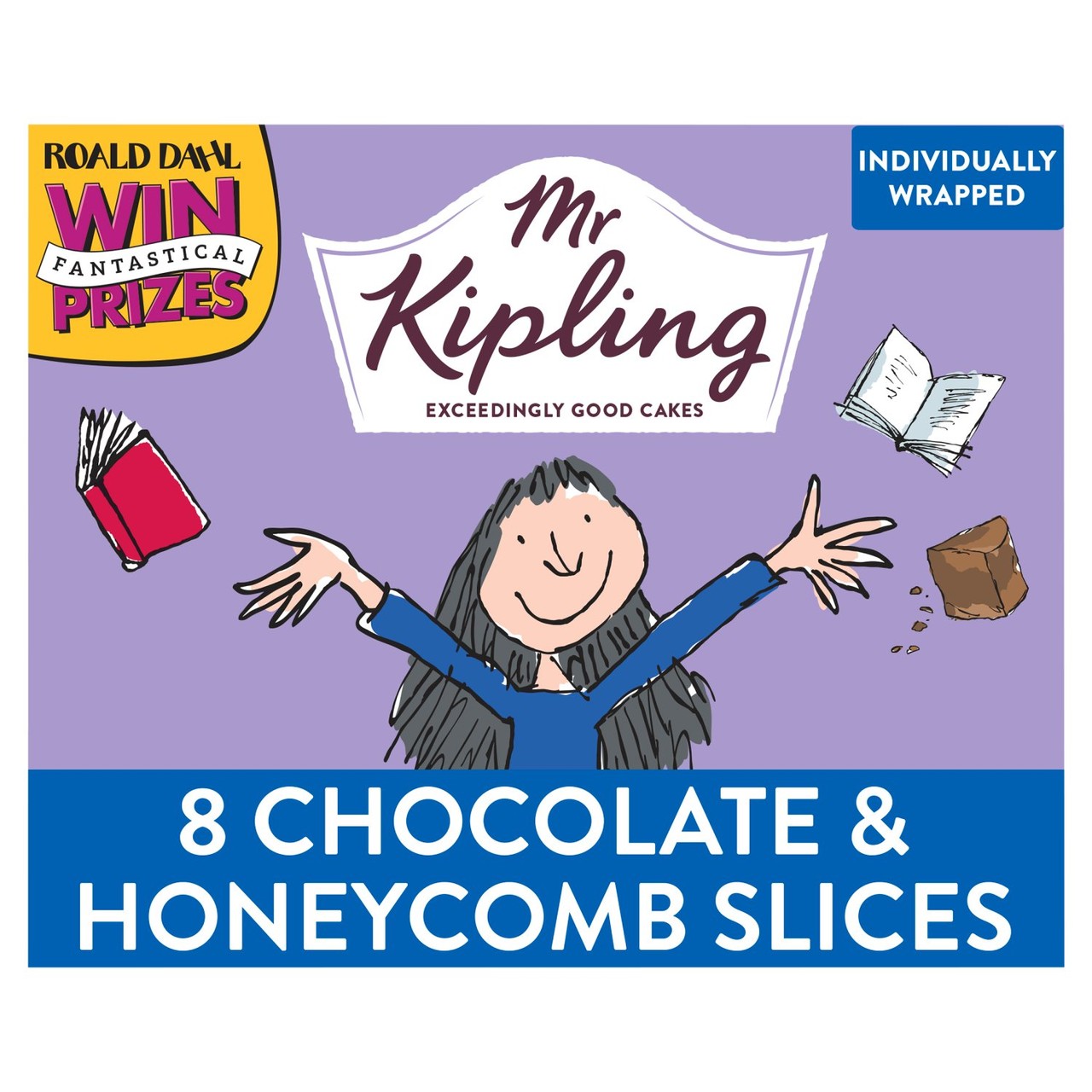 Mr Kipling Matilda's Curious Chocolate & Honeycomb Slices 8 Pack