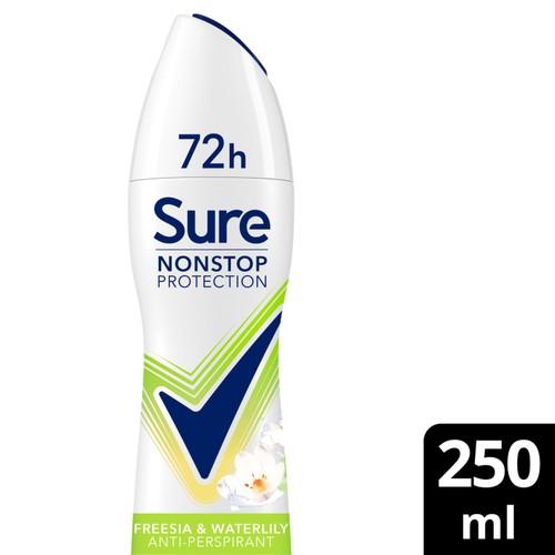 Sure Antiperspirant Deodorant Nonstop Freesia & Waterlily 250ml