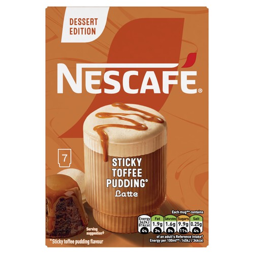 Nescafe Gold Sticky Toffee Pudding Latte 7 Sachets