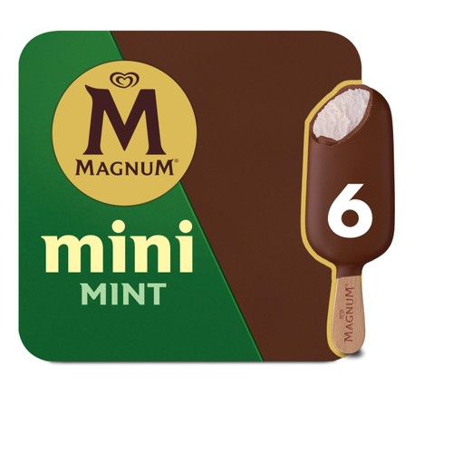 Magnum Mini Mint Ice Cream Sticks 6 x 55ml