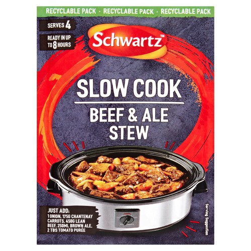 Schwartz Slow Cookers Beef & Ale Stew Recipe Mix