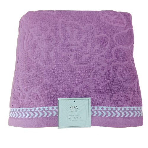 Spa Maison Plum Floral Bath Towel