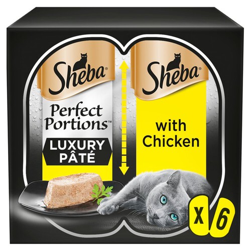 Sheba Perfect Portions Adult Wet Cat Food Tray Chicken In Pate