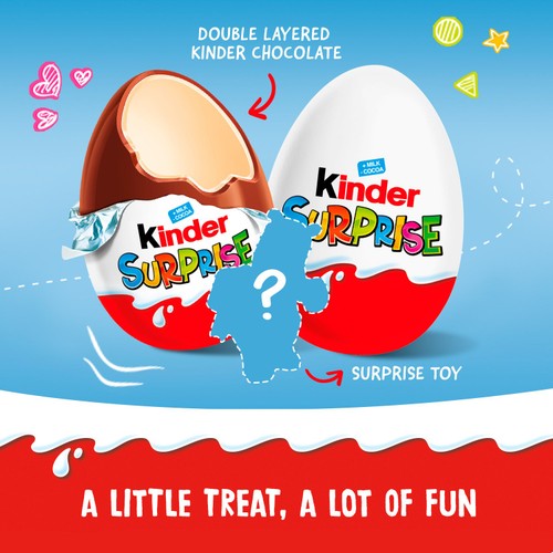 Kinder Surprise Milk Chocolate Single Egg   20g