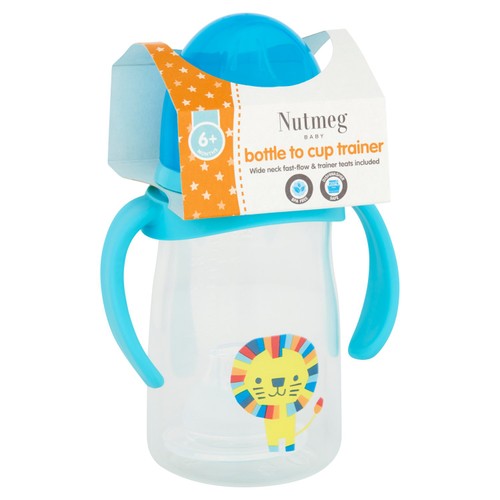 Morrisons nutmeg bottle to cup trainer