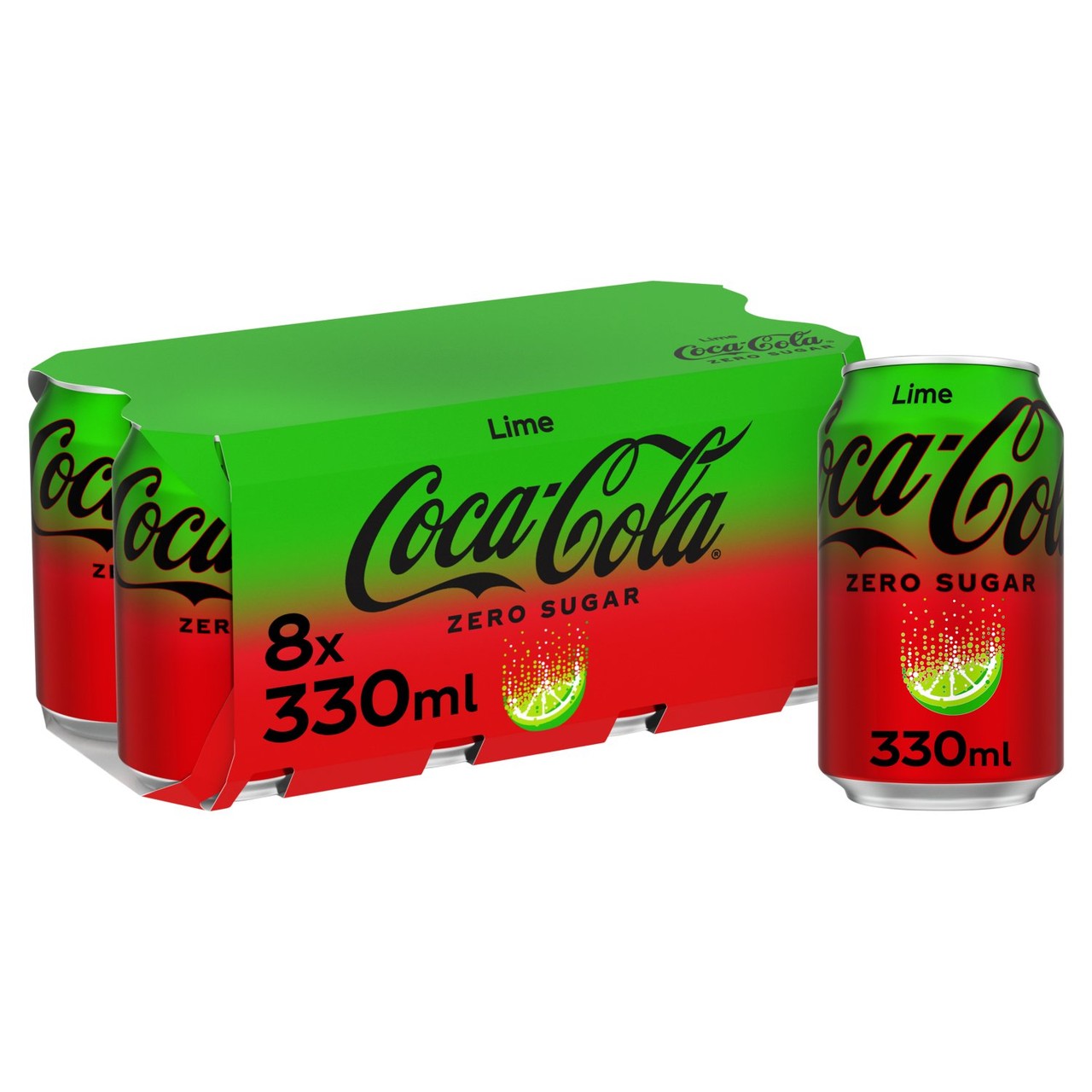 Coca-Cola Lime Zero Sugar 8 x 330ml
