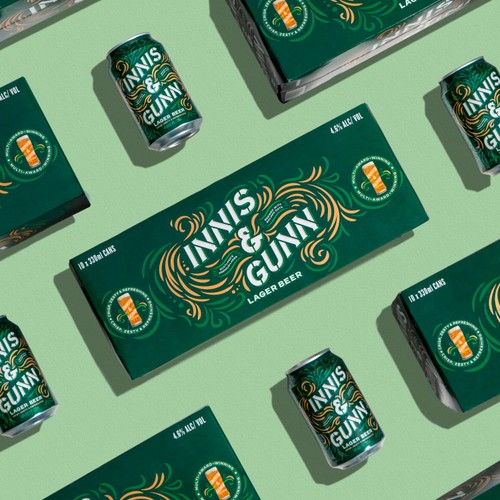 Innis & Gunn Lager Beer 10x330ml