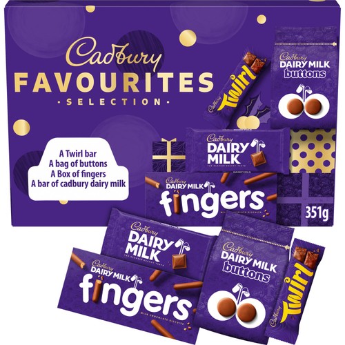 Cadbury Chocolate Favourites Christmas Selection Box 351g
