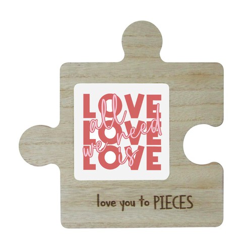 Morrisons Valentines Wooden Jigsaw Coasters