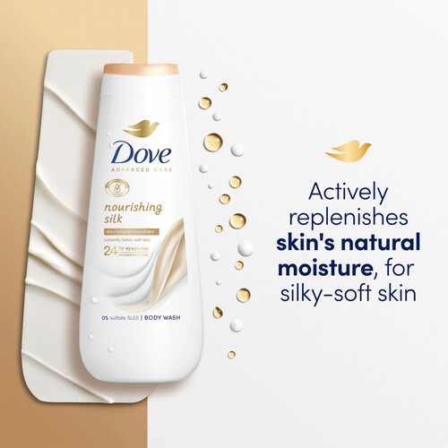 Dove Nourishing Silk Advanced Care Body Wash Shower Gel 