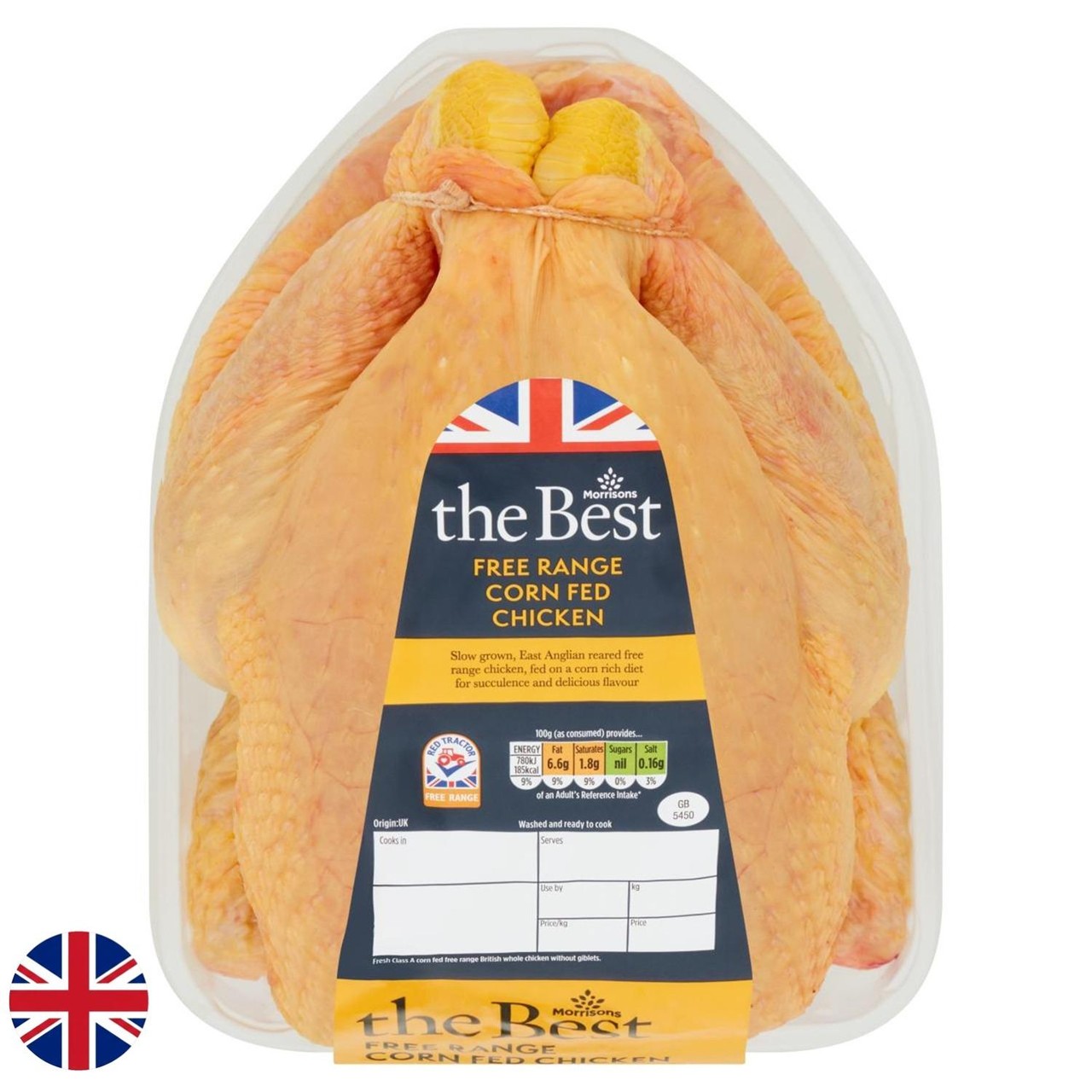 Morrisons The Best Corn Fed Free Range Chicken 1.57kg