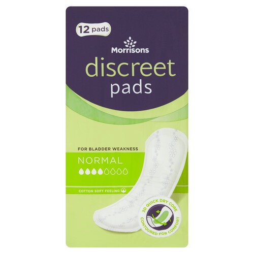 Morrisons 12 Comfort Pads Normal