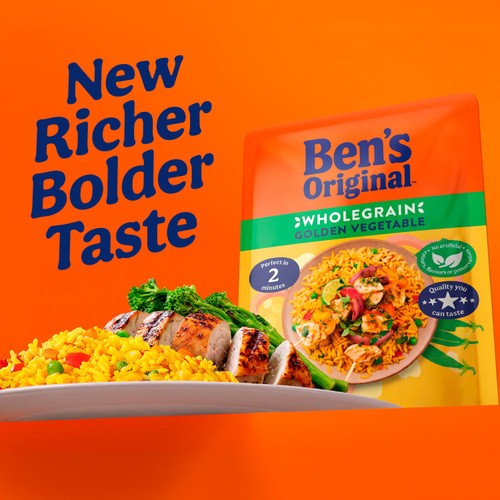Bens Original Wholegrain Golden Vegetable Microwave Rice