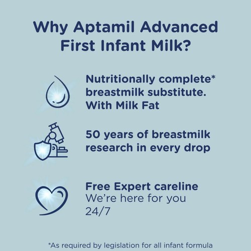 Aptamil Advanced 1 First Infant Baby Milk Formula Powder From Birth