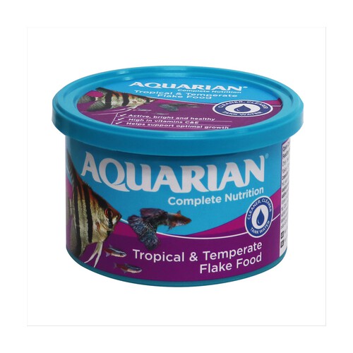 Aquarian Tropical Fish Food Flakes