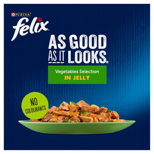 Felix As Good As It Looks Vegetable In Jelly Wet Cat Food