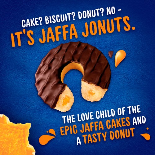 McVitie's Jaffa Cakes Original Jaffa Jonuts Biscuits 4 Pack Multipack 