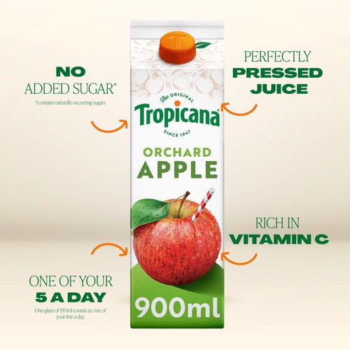 Tropicana Pressed Apple Fruit Juice 900ml