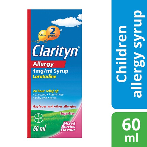 Clarityn Allergy 1mg/ml Syrup Mixed Berries Flavour