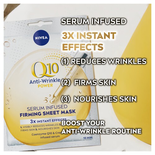 NIVEA Q10 Power Anti-Wrinkle Face Sheet Mask 