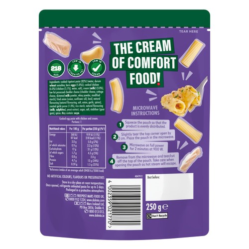 Dolmio Feasts Chicken & Garlic Rigatoni 250g