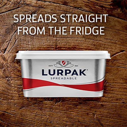 Lurpak Unsalted Spreadable Blend of Butter and Rapeseed Oil 