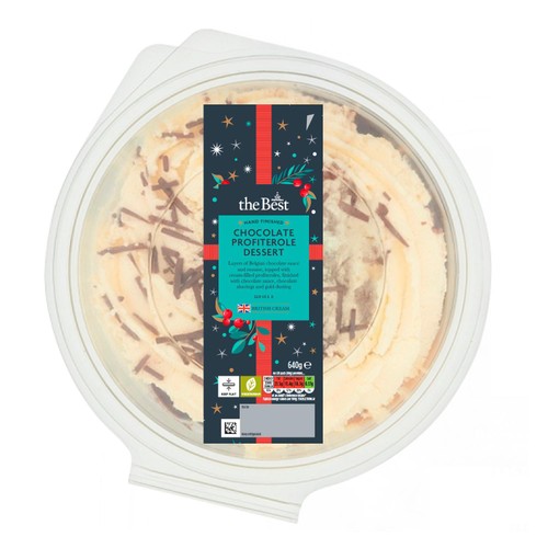 Morrisons The Best Christmas Chocolate Profiterole Bowl Dessert 640g