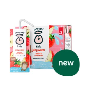 innocent Kids Juicy Water Apple and Strawberry 3 x 200ml