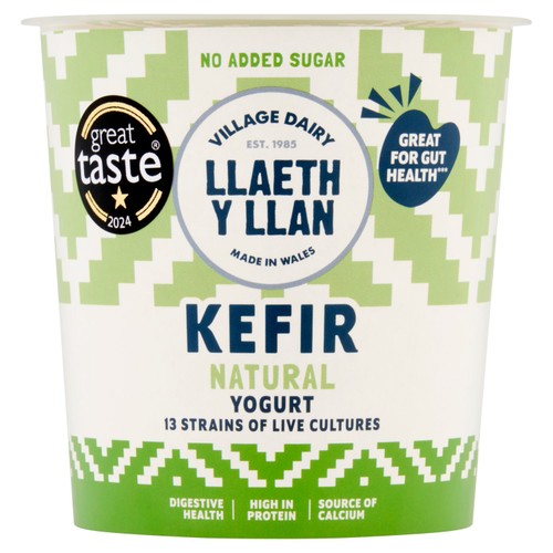 Village Dairy Llaeth Y Llan Natural Kefir Yogurt    350g
