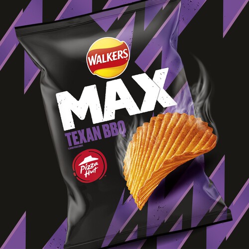 Walkers Max Pizza Hut Texas BBQ Sharing Crisps 