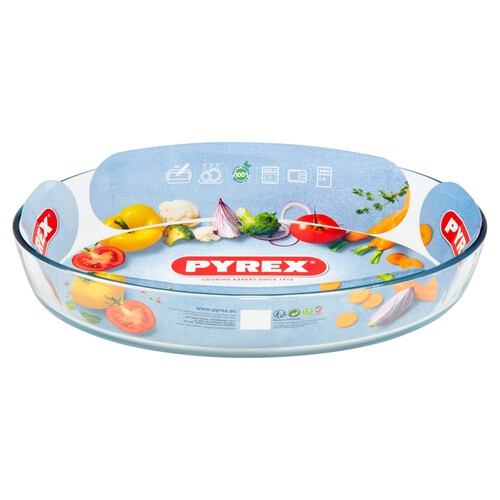 Pyrex Clear Oval Roaster 35cm