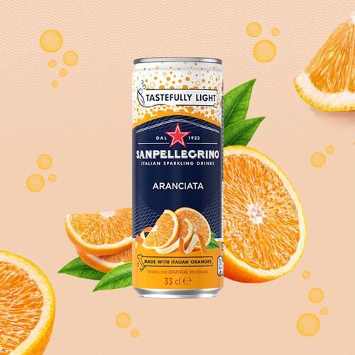 San Pellegrino Orange Cans