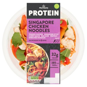 Morrisons Protein Singapore Style Chicken Noodles 380g
