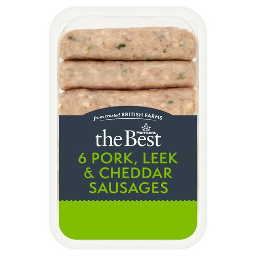 Morrisons The Best Extra Mature Cheddar & Leek Pork Sausage 400g