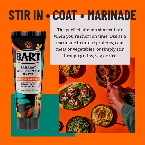 Bart Middle Eastern Baharat Spiced Tomato Paste 80g