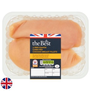 Morrisons British The Best Corn Fed Free Range Chicken Breast Fillets 340g