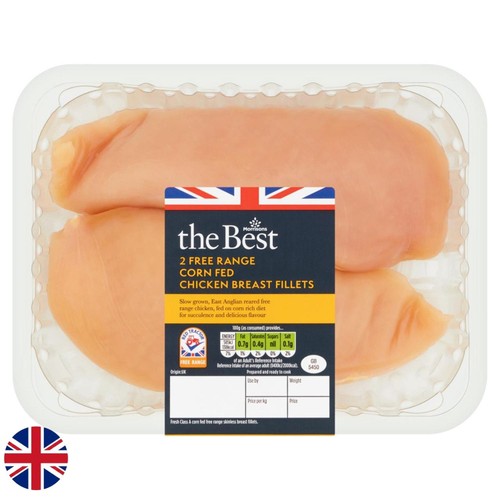 Morrisons British The Best Corn Fed Free Range Chicken Breast Fillets 340g