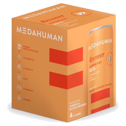 Medahuman Recover 10mg 4 x 250ml