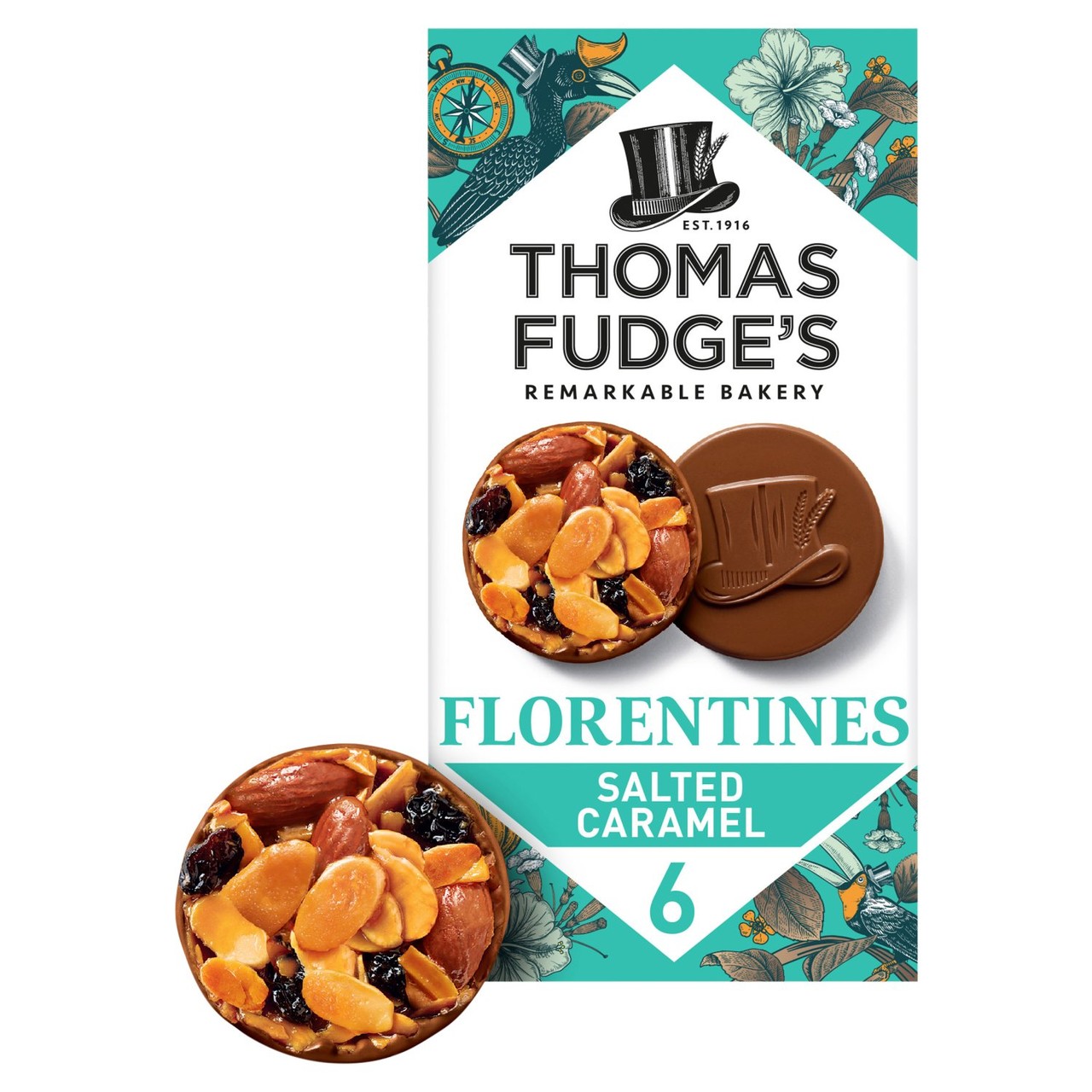 Thomas Fudge Salted Caramel Chocolate Florentines 114g