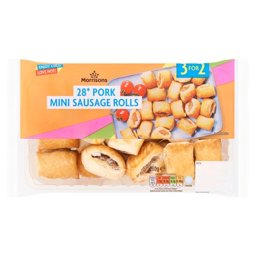 Morrisons Mini Sausage Rolls 28 Pack 280g