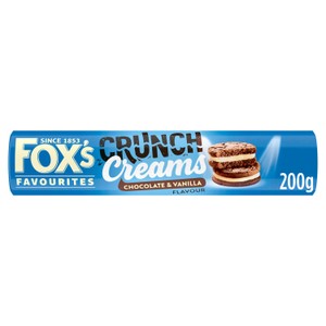 Fox's Biscuits Chocolate & Vanilla Crunch Creams 200g