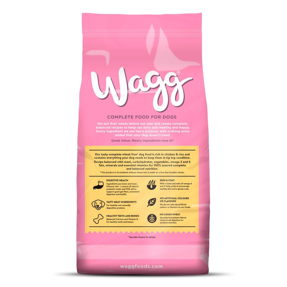 Wagg Wheat Free Dry Adult Dog Food In Chicken & Rice - Morrisons Online ...