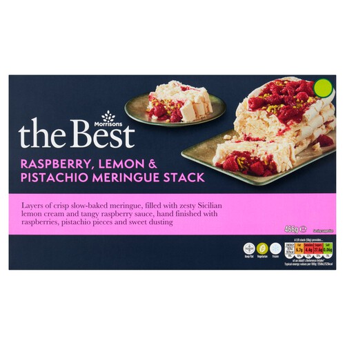 Morrisons Raspberry, Lemon & Pistachio Meringue Stack