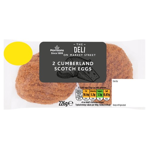 Morrisons market street deli 2 cumberland scotch eggs