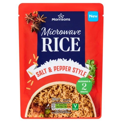 Morrisons Salt & Pepper Micro Rice 250g