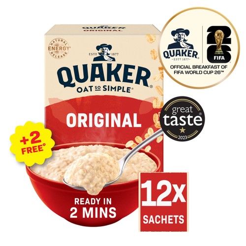 Quaker Oat So Simple Original 12 Sachets 
