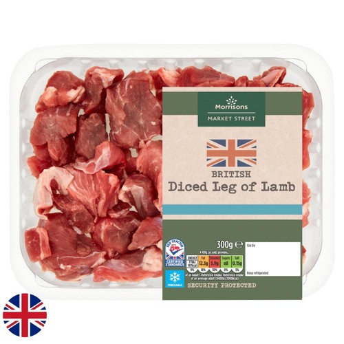 Morrisons British Diced Leg Of Lamb 300g