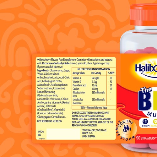 Haliborange The Big Multi Strawberry Flavour Softies 90s