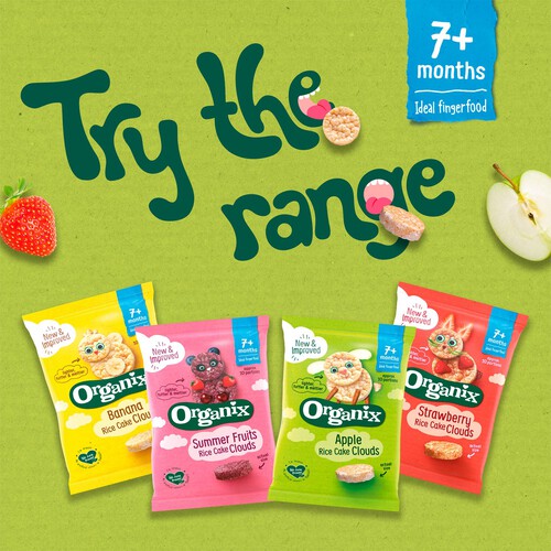 Organix Apple Rice Cake Clouds Multipack 